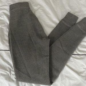 T Alexander Wang thermal gray sweats. See through pant size small
